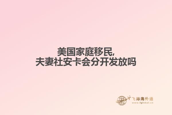 美国家庭移民,夫妻社安卡会分开发放吗