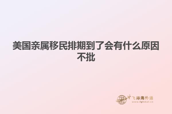 美国亲属移民排期到了会有什么原因不批
