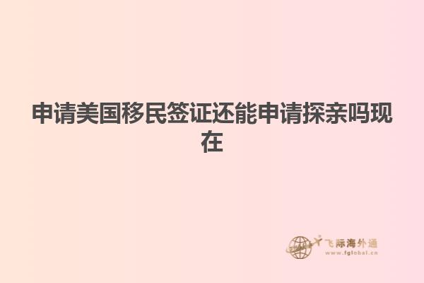 申请美国移民签证还能申请探亲吗现在