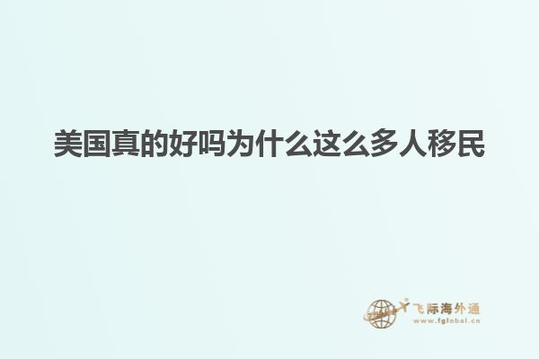 美国真的好吗为什么这么多人移民