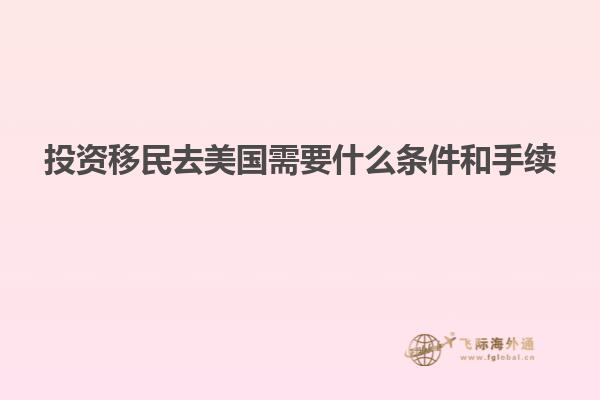 投资移民去美国需要什么条件和手续