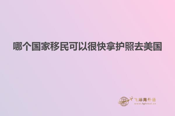 哪个国家移民可以很快拿护照去美国