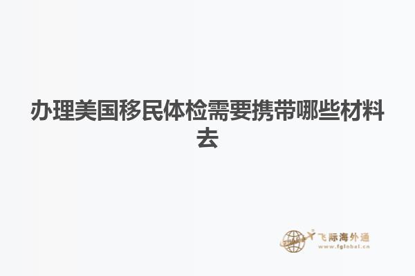 办理美国移民体检需要携带哪些材料去