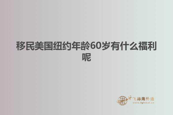 移民美国纽约年龄60岁有什么福利呢