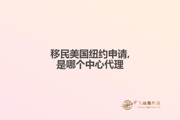 移民美国纽约申请,是哪个中心代理