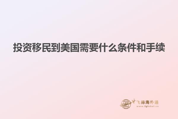投资移民到美国需要什么条件和手续