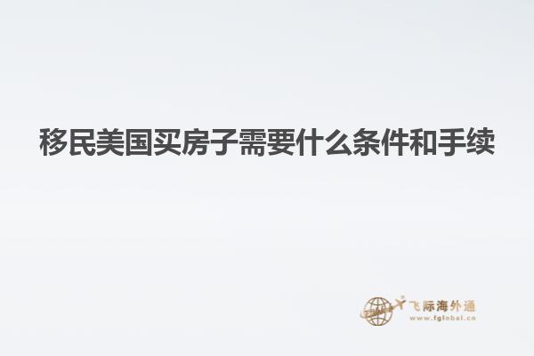 移民美国买房子需要什么条件和手续