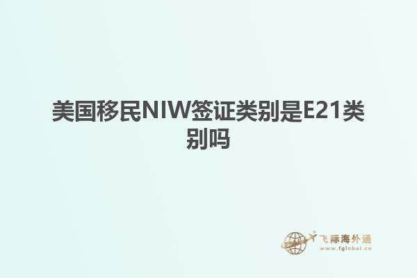 美国移民NIW签证类别是E21类别吗