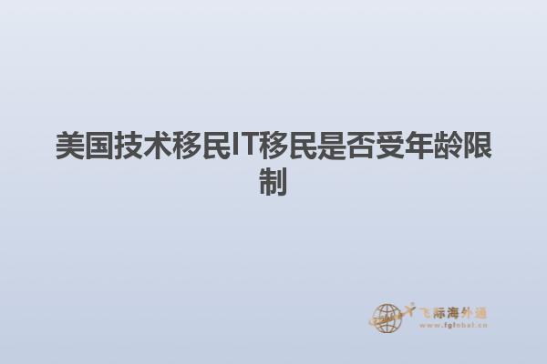 美国技术移民IT移民是否受年龄限制