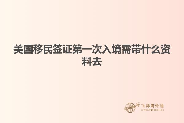 美国移民签证第一次入境需带什么资料去