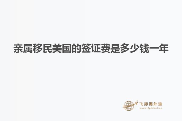 亲属移民美国的签证费是多少钱一年
