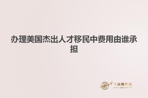办理美国杰出人才移民中费用由谁承担