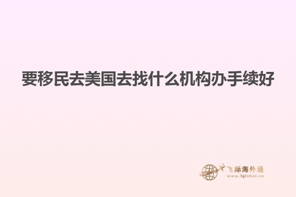 要移民去美国去找什么机构办手续好