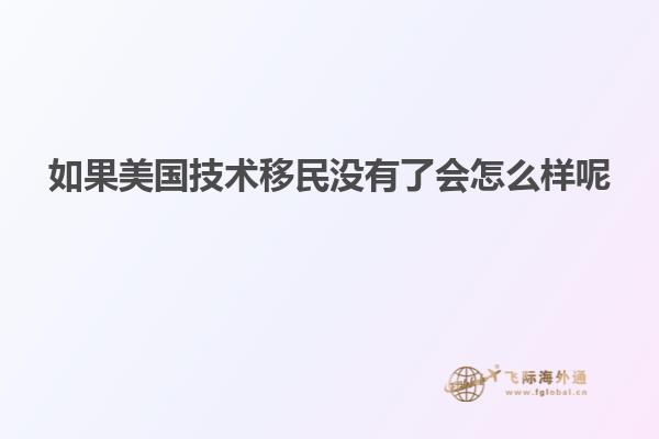 如果美国技术移民没有了会怎么样呢