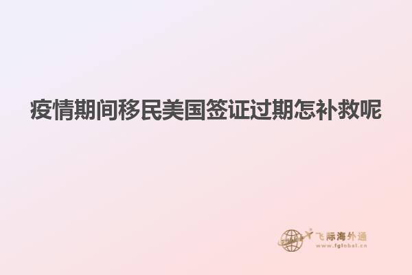 疫情期间移民美国签证过期怎补救呢