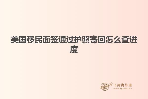 美国移民面签通过护照寄回怎么查进度