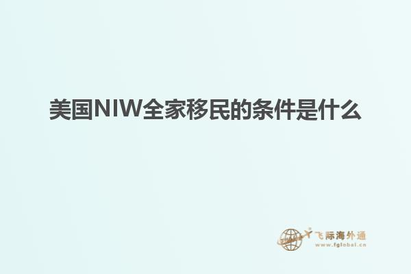 美国NIW全家移民的条件是什么