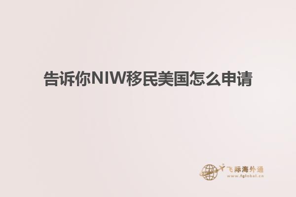 告诉你NIW移民美国怎么申请