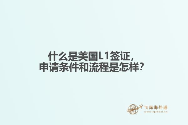 什么是美国L1签证，申请条件和流程是怎样？