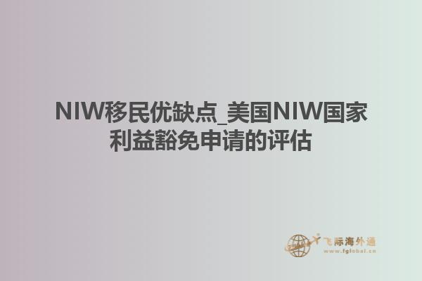 NIW移民优缺点_美国NIW国家利益豁免申请的评估