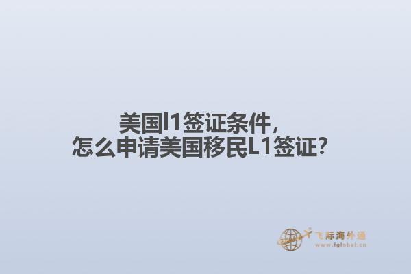 美国l1签证条件，怎么申请美国移民L1签证？