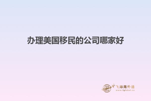 办理美国移民的公司哪家好
