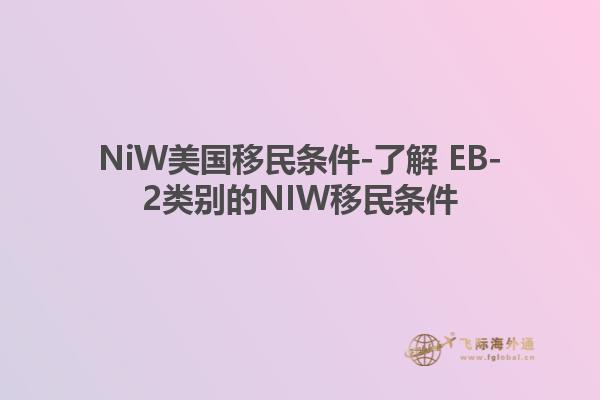 NiW美国移民条件-了解 EB-2类别的NIW移民条件