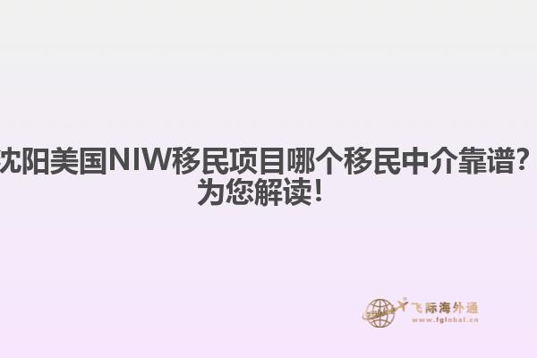 沈阳美国NIW移民项目哪个移民中介靠谱？为您解读！