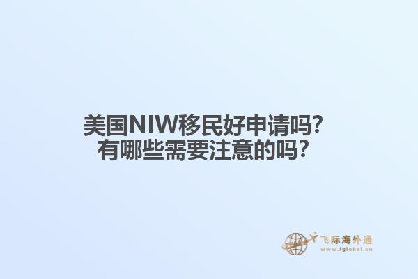 美国NIW移民好申请吗？有哪些需要注意的吗？