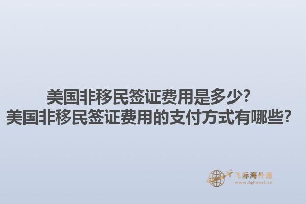 美国非移民签证费用是多少？美国非移民签证费用的支付方式有哪些？1.jpg