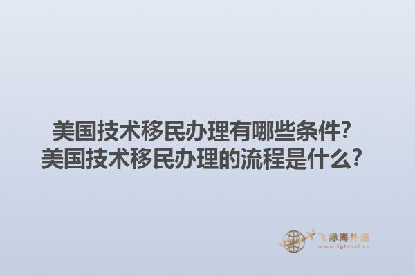 美国技术移民办理有哪些条件？美国技术移民办理的流程是什么？1.jpg