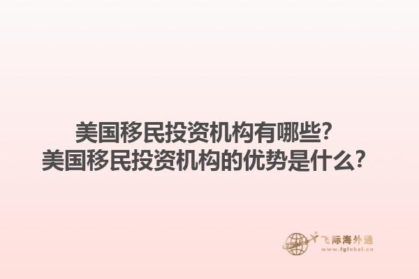 美国移民投资机构有哪些？美国移民投资机构的优势是什么？1.jpg