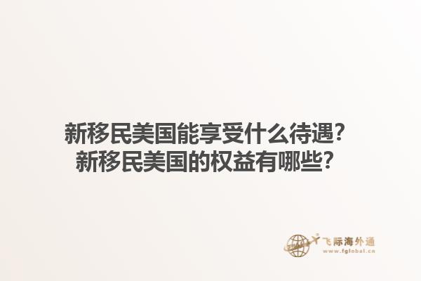 新移民美国能享受什么待遇？新移民美国的权益有哪些？1.jpg