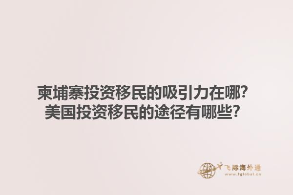 柬埔寨投资移民的吸引力在哪？美国投资移民的途径有哪些？1.jpg