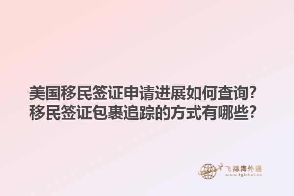 美国移民签证申请进展如何查询？移民签证包裹追踪的方式有哪些？1.jpg
