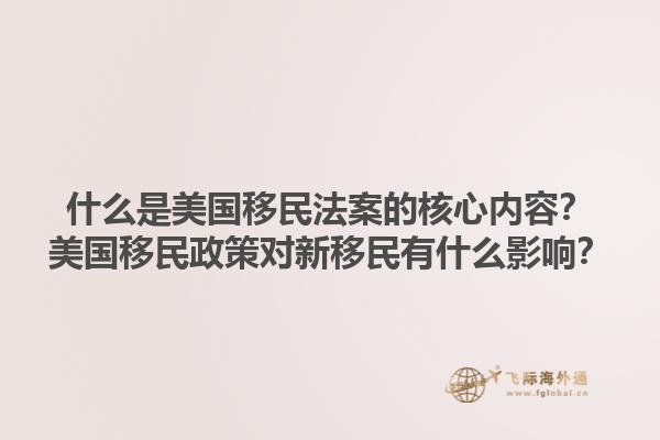 什么是美国移民法案的核心内容？美国移民政策对新移民有什么影响？1.jpg