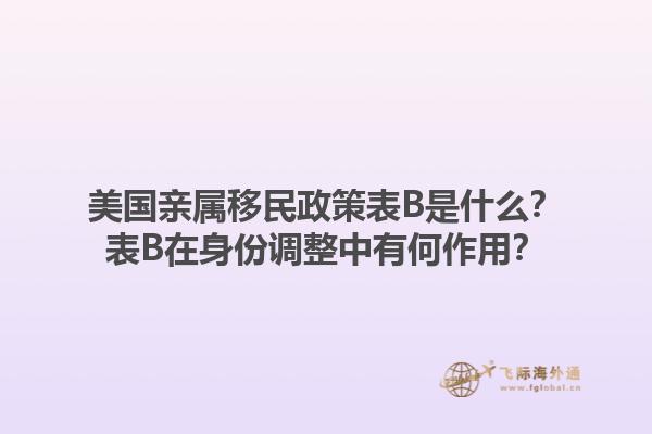 美国亲属移民政策表B是什么？表B在身份调整中有何作用？1.jpg