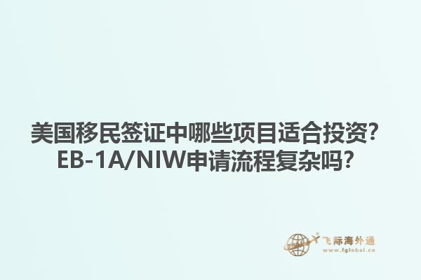 美国移民签证中哪些项目适合投资？EB-1A/NIW申请流程复杂吗？1.jpg