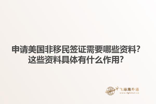 申请美国非移民签证需要哪些资料？这些资料具体有什么作用？1.jpg