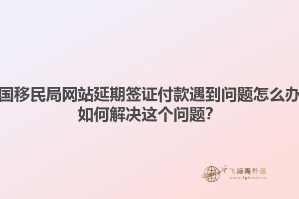 美国移民局网站延期签证付款遇到问题怎么办？如何解决这个问题？1.jpg
