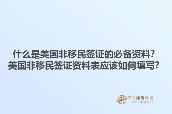 什么是美国非移民签证的必备资料?美国非移民签证资料表应该如何填写?1.jpg
