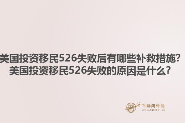 美国投资移民526失败后有哪些补救措施？美国投资移民526失败的原因是什么？1.jpg
