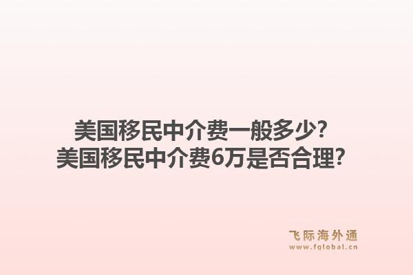 美国移民中介费一般多少？美国移民中介费6万是否合理？1.jpg