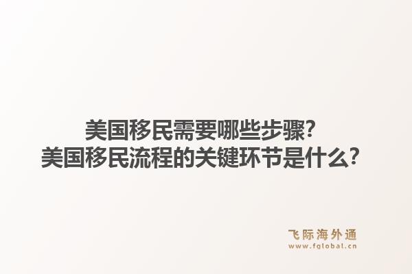 美国移民需要哪些步骤？美国移民流程的关键环节是什么？