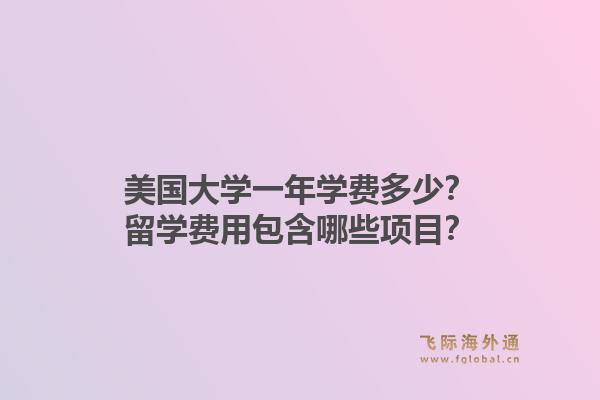 美国大学一年学费多少？留学费用包含哪些项目？1.jpg