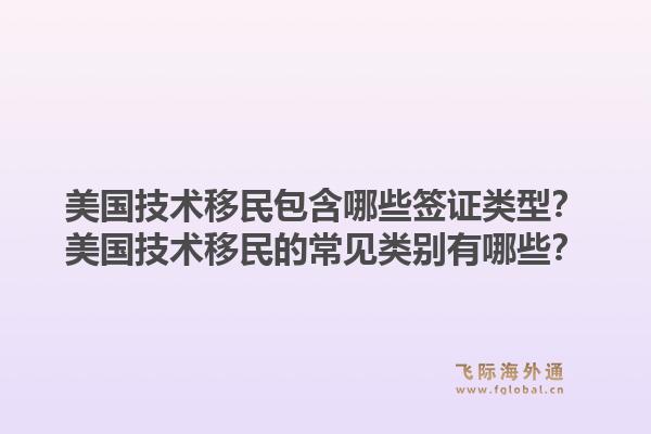 美国技术移民包含哪些签证类型？美国技术移民的常见类别有哪些？1.jpg