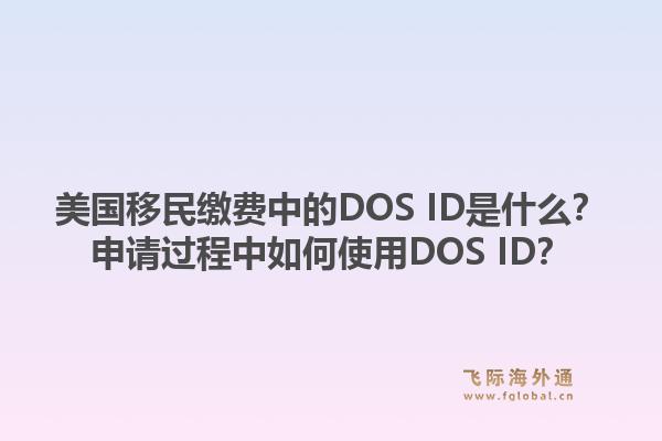 美国移民缴费中的DOS ID是什么？申请过程中如何使用DOS ID？1.jpg