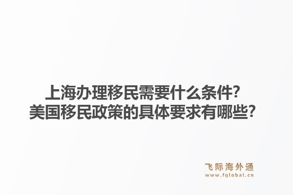 上海办理移民需要什么条件？美国移民政策的具体要求有哪些？1.jpg