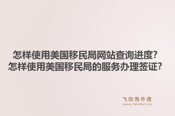 怎样使用美国移民局网站查询进度？怎样使用美国移民局的服务办理签证？1.jpg