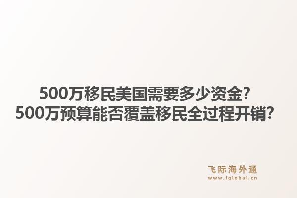 500万移民美国需要多少资金？500万预算能否覆盖移民全过程开销？1.jpg